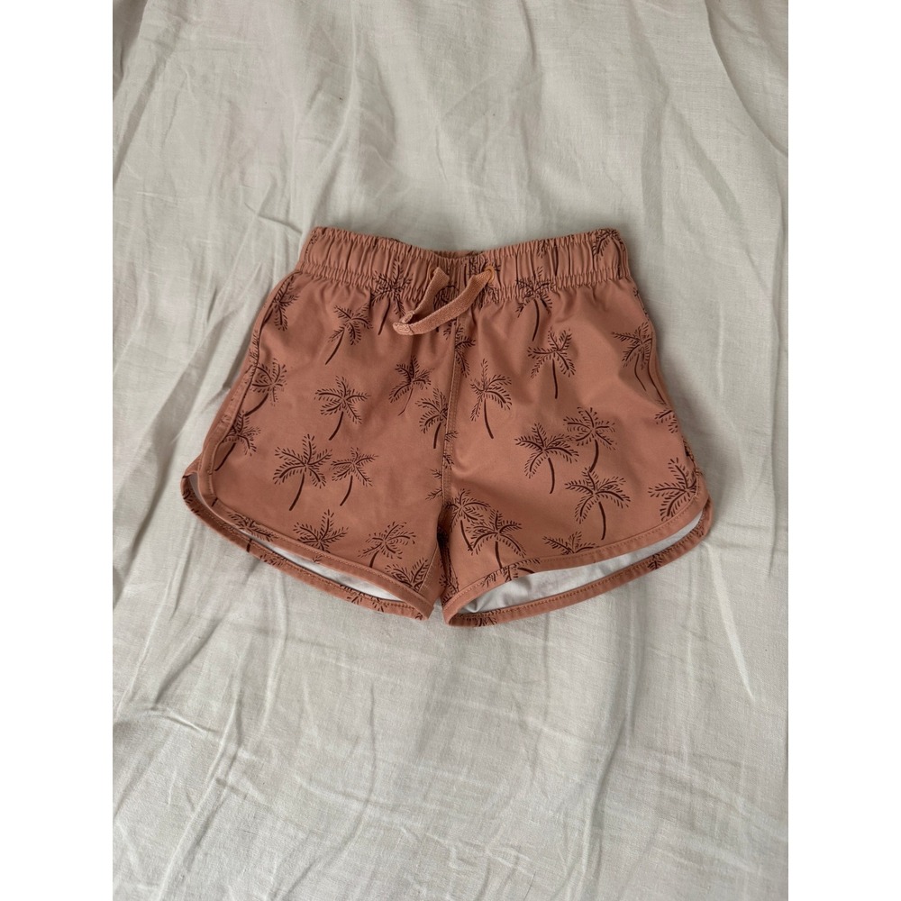 Rylee + Cru Kids Palm Tree Print Swim Trunks 12-18 Months - Picture 2 of 7